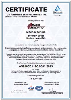 AS9100D / ISO 9001:2015